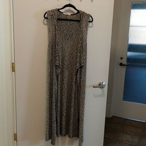 Sweater sleeveless long